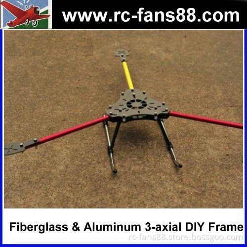S600-3 Fiberglass & Aluminum 3 axial RC Quadcopter DIY Frame